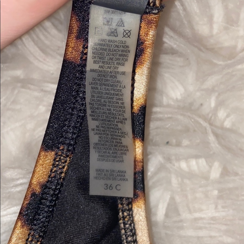 VS Strapless Bikini Animal Print Top - Picture 3 of 4